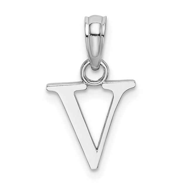 14k White Gold Pendants Style K6423WV - Classique Jewelry Inc.