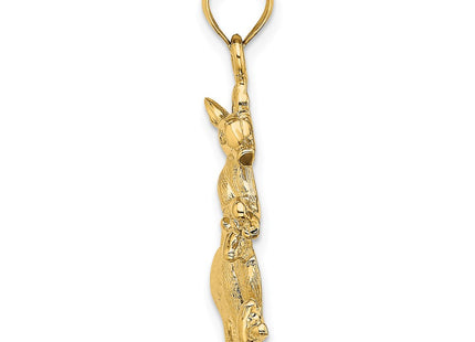 14k Yellow Gold Pendants Style K6487 - Classique Jewelry Inc.