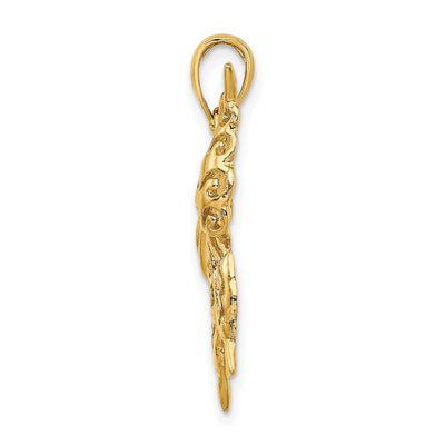 14K Cut-Out Butterfly Charm, 21.2 x 19.3mm