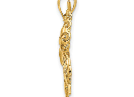 14K gold butterfly charm, alternate view