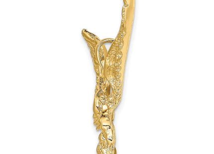 14K Eagle w/Beak Touching Claws Charm (Style K6514)