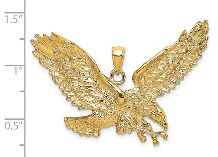 14K Eagle w/Beak Touching Claws Charm (Style K6514)