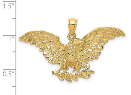 14K Eagle w/ Wings Spread Charm (Style K6524)