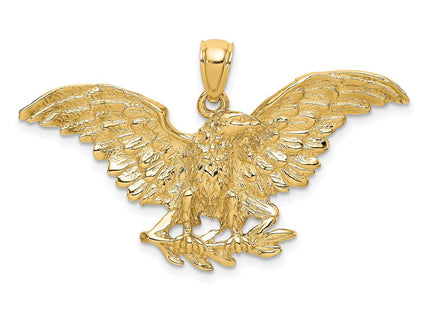 14K Eagle w/ Wings Spread Charm (Style K6524)