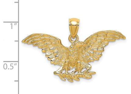14K gold wing charm, another view