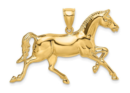 14K Polished Horse Charm (Style K6538)