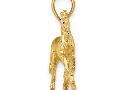14K 3-D Horse Charm