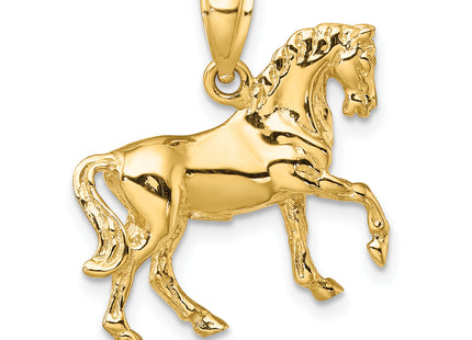 14K 3-D Horse Charm