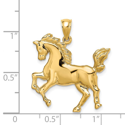 14K Horse Charm, 32.3 x 26.17mm