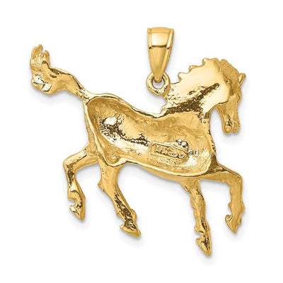 14K Horse Charm, 33.5 x 26.9mm