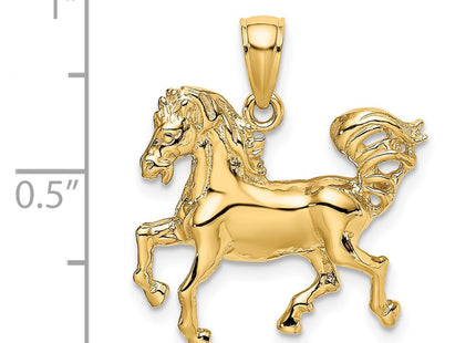 14K gold charm, another view