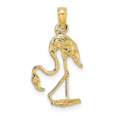 14K white gold charm