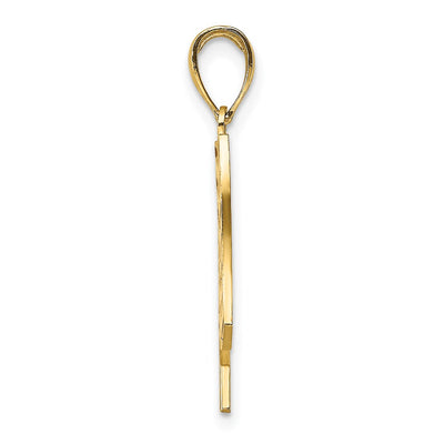 14K w/ Enamel American Flag Charm