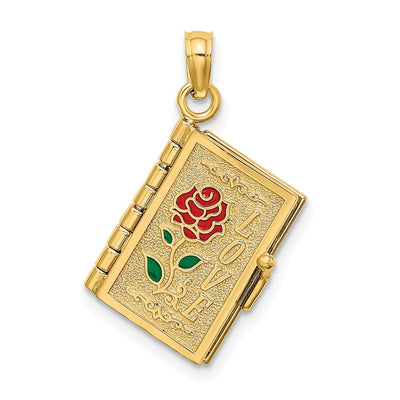 14K gold flower pendant