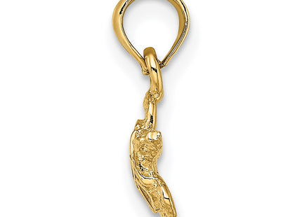 14K gold charm, alternate view