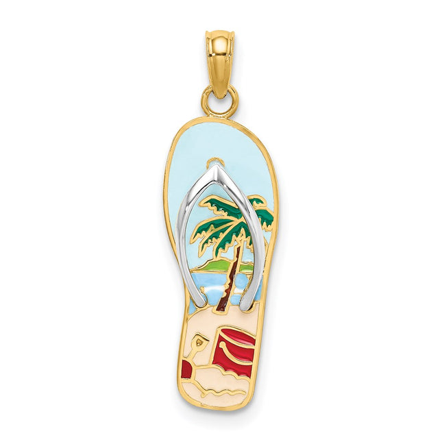 14k Yellow & Rhodium Jewelry Style K6804 - Classique Jewelry Inc.