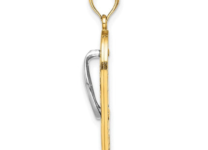 14k Yellow & Rhodium Jewelry Style K6805 - Classique Jewelry Inc.