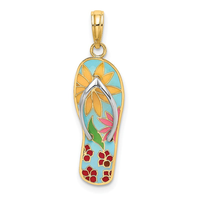 14k Yellow & Rhodium Jewelry Style K6805 - Classique Jewelry Inc.