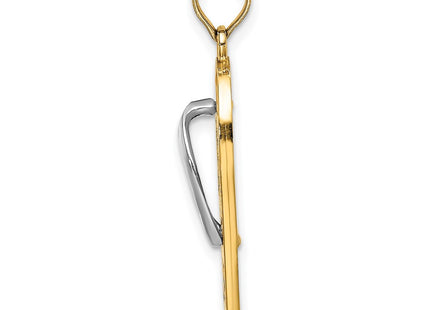 14k Yellow & Rhodium Jewelry Style K6806 - Classique Jewelry Inc.