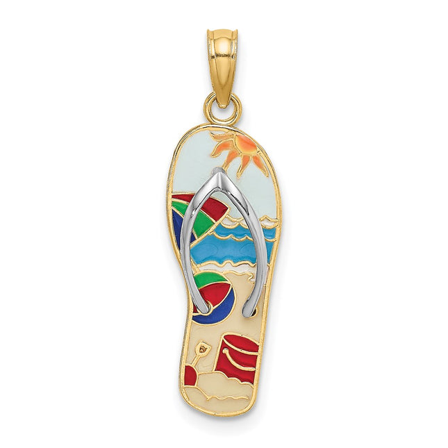14k Yellow & Rhodium Jewelry Style K6806 - Classique Jewelry Inc.