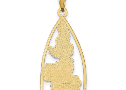 14k Yellow Gold Pendants Style K6834 - Classique Jewelry Inc.