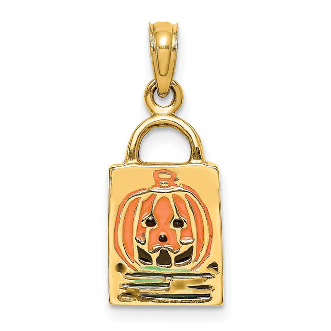 14K gold charm, alternate view
