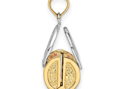 14k Yellow & Rhodium Jewelry Style K6936 - Classique Jewelry Inc.