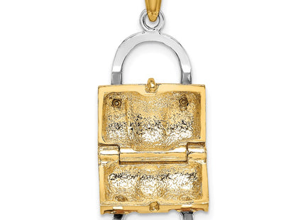 14k Yellow & Rhodium Jewelry Style K6936 - Classique Jewelry Inc.