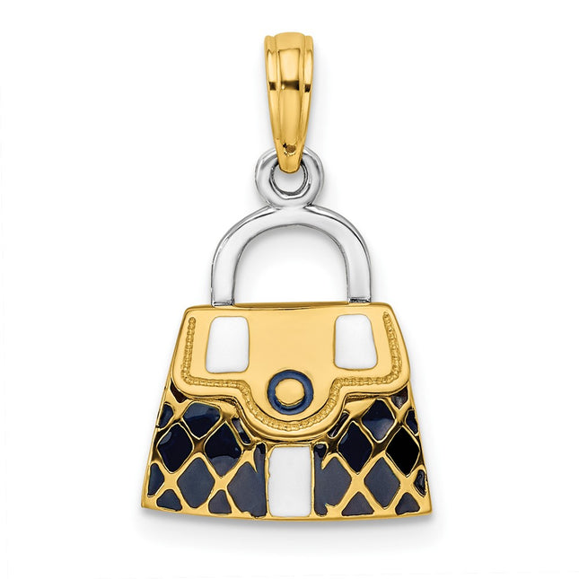 14k Yellow & Rhodium Jewelry Style K6940 - Classique Jewelry Inc.