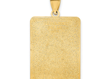 14K gold key charm, another view