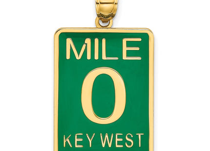 14K gold key charm