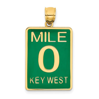 14K gold key charm