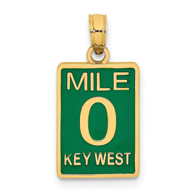 14K gold key charm