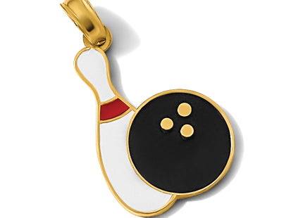 14K Enamel Bowling Ball and Pin Charm
