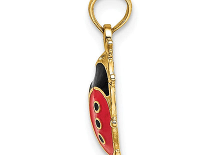 14K Enameled Ladybug Charm (Style K7068)