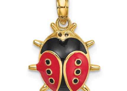 14K Enameled Ladybug Charm (Style K7068)