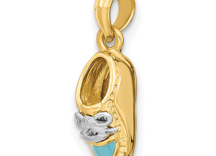 14k Yellow & Rhodium Jewelry Style K7074 - Classique Jewelry Inc.