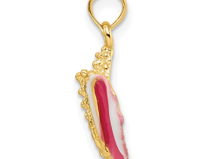 14K gold pendant, alternate view