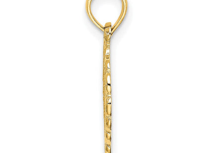 14K Heart w/ Lace Trim Charm (Style K7097)