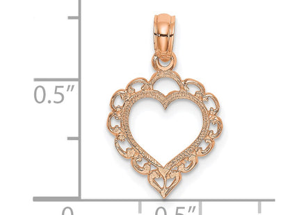 14k Rose Gold Pendants Style K7097R - Classique Jewelry Inc.
