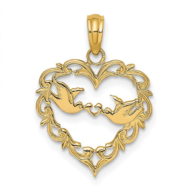 14k Yellow Gold Pendants Style K7105 - Classique Jewelry Inc.