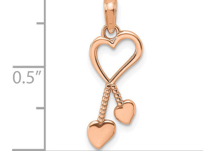 14k Rose Gold Pendants Style K7114R - Classique Jewelry Inc.