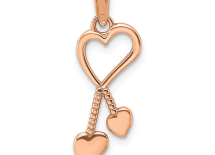14k Rose Gold Pendants Style K7114R - Classique Jewelry Inc.