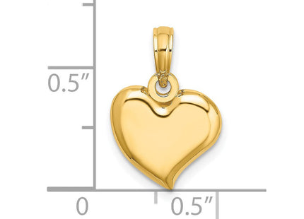 14K gold teardrop charm, another view