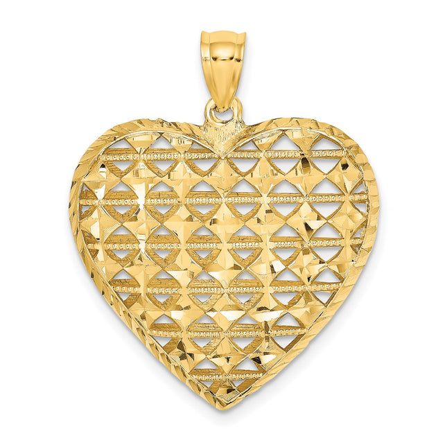 14k Yellow Gold Pendants Style K7128 - Classique Jewelry Inc.