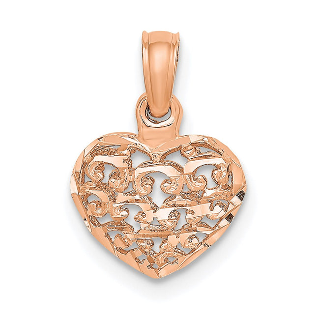 14k Rose Gold Pendants Style K7130R - Classique Jewelry Inc.