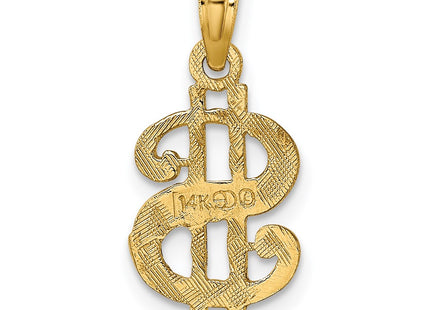 14K gold charm, further view