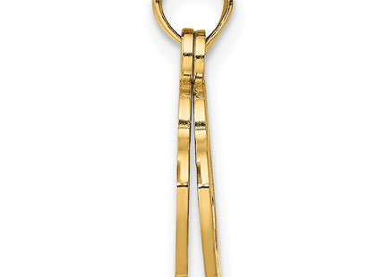 14K gold charm, alternate view