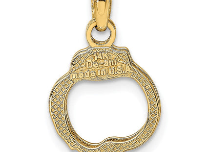 14K gold charm, further view