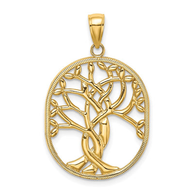 14K gold tree of life pendant